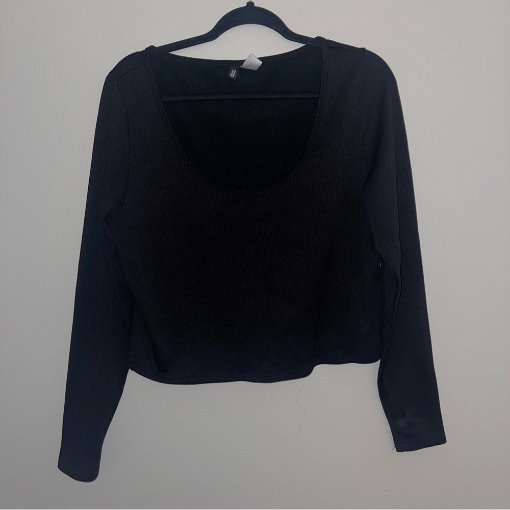 Black Long Sleeve Women's Top